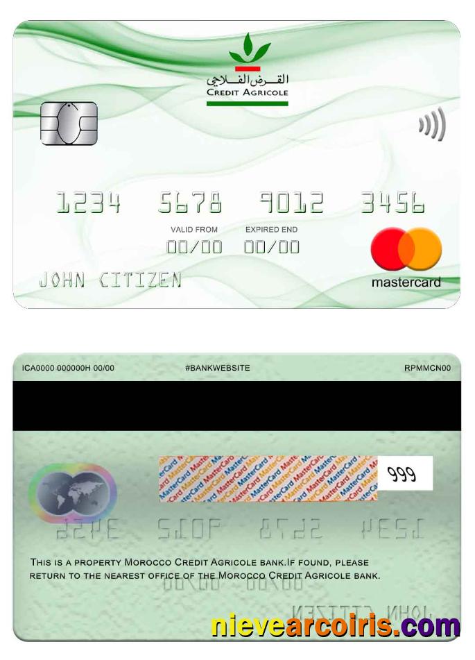 Morocco Credit Agricole bank mastercard